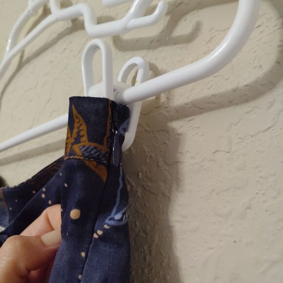 Farm Rio X Anthropologie Night Jungle Flare Pants Boho Flowy Silky SZ M - Picture 6 of 11